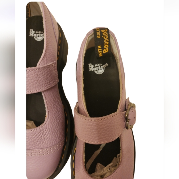 Dr Martens Purple Addina Flower Oxford Plataform Size 10 Purple NWOB - Picture 9 of 14